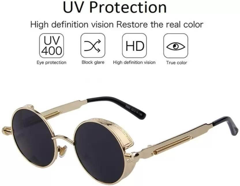 UV Protection Round Sunglasses Sleek Stylish Eyewear