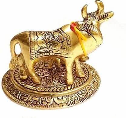 Kamdhenu Cow Statue with Calf Showpiece- Brand Kiosk Store