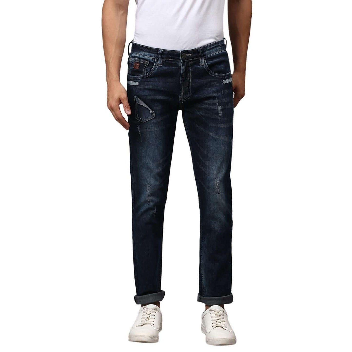 Campus Sutra Denim Rugged Slim Fit Jeans- Brand Kiosk Store