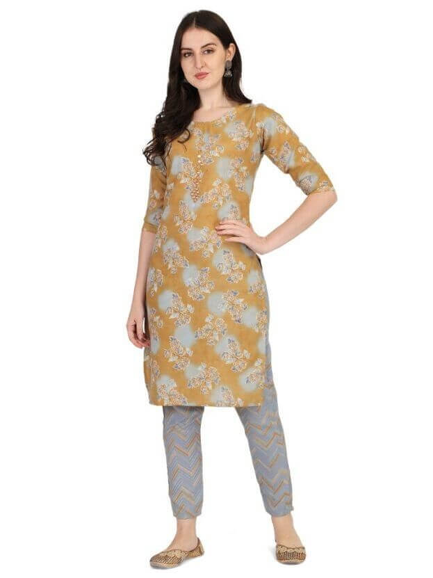 Women's Causal Printed Rayon Kurtis- Brand Kiosk Store