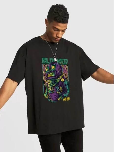 Men's Digital Printed Oversized T-shirt- Brand Kiosk Store