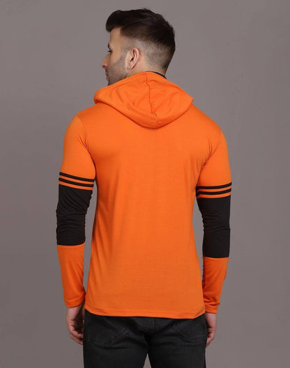 Denzolee Colorblocked Men's Hooded T-Shirt With Mask- Brand Kiosk Store