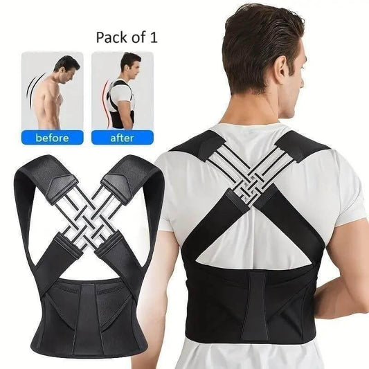 Adjustable Back Posture Corrector/ Slouching Relieve Pain Belt Women Men- Brand Kiosk Store