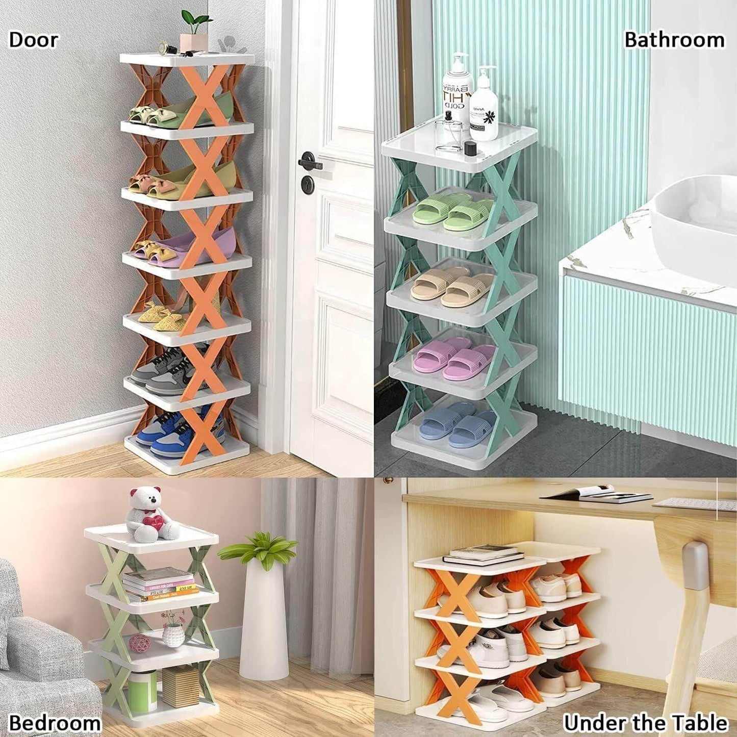 Smart Foldable Shoes Shelf 5 Tier Shoe Rack- Brand Kiosk Store