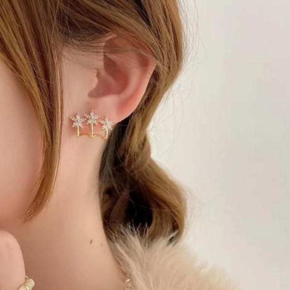 AVR JEWELS Korean Gold Plated Stud Earrings For Women and Girls- Brand Kiosk Store