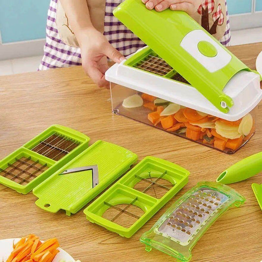 Multifunctional 12 in 1 nicer dicer chopper and drain basket- Brand Kiosk Store