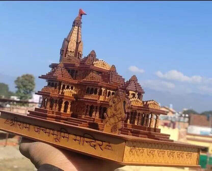 Shri Ram Mandir Ayodhya 3D Wooden Temple- Brand Kiosk Store