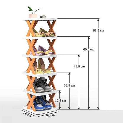 Smart Foldable Shoes Shelf 5 Tier Shoe Rack- Brand Kiosk Store