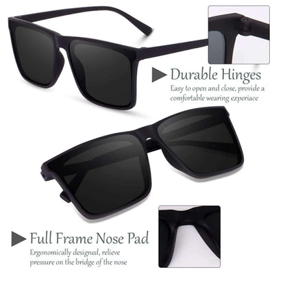 Polarized Retro Square Sunglasses- Brand Kiosk Store