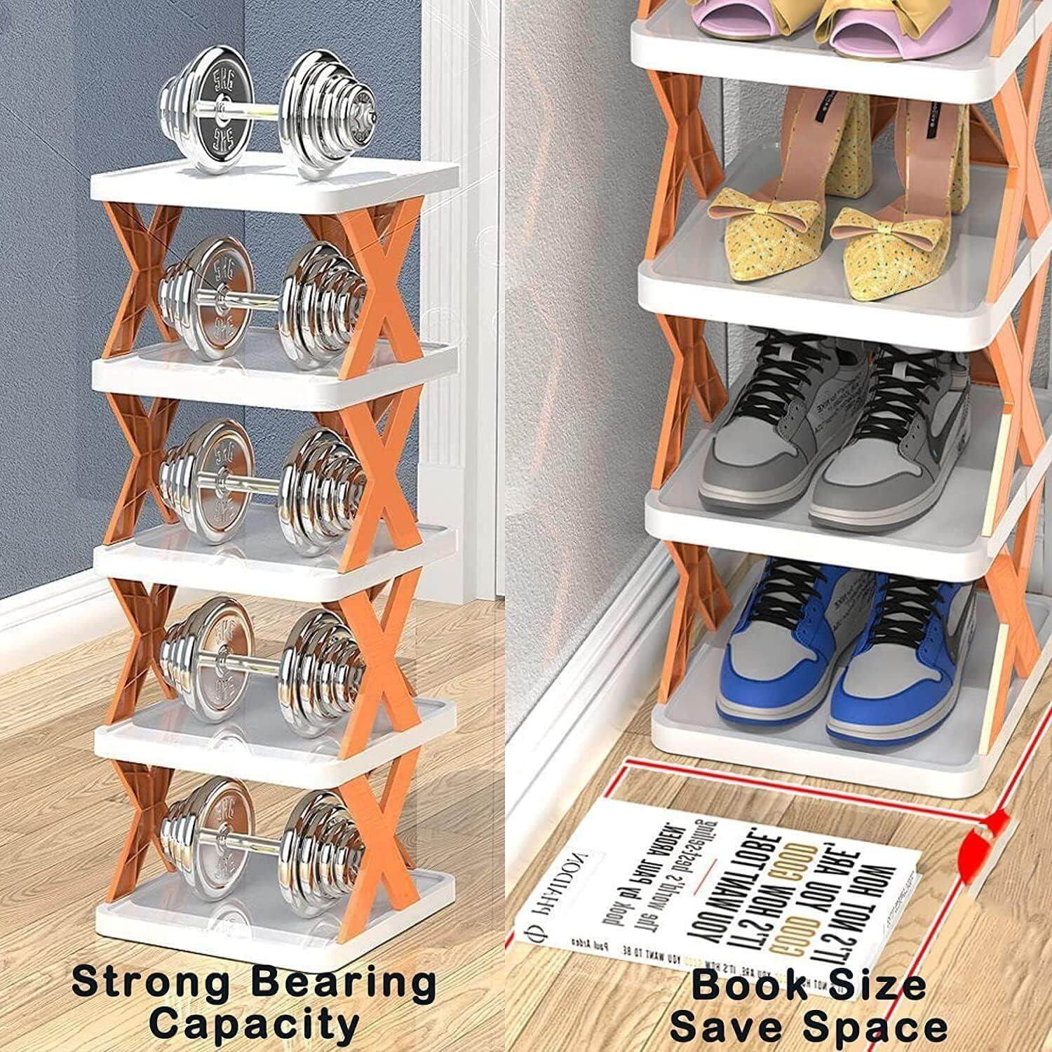 Smart Foldable Shoes Shelf 5 Tier Shoe Rack- Brand Kiosk Store