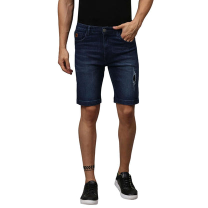 Campus Sutra Denim Rugged Slim Fit Short- Brand Kiosk Store