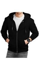 Cotton Solid Full Sleeves Hoodie Jacket- Brand Kiosk Store